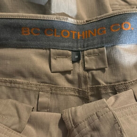B.C Clothing Shorts 100% Polyester Size 38 - Picture 3 of 7